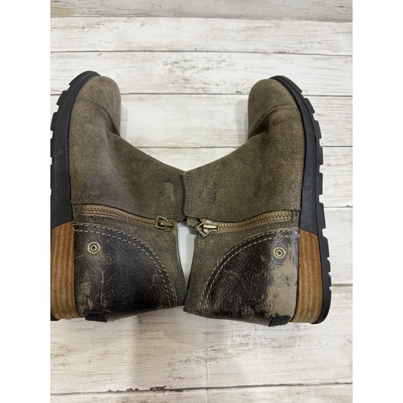 Sorel Women's Tan Major Low Leather Side Zip Classic Ankle Boots Size 9 - Picture 9 of 11